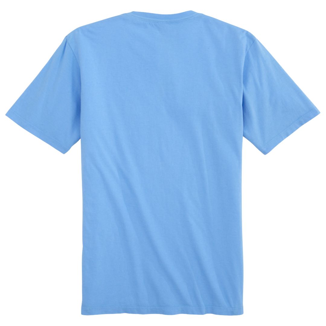 Marlin Crest Pocket Tee - Coastal Blue