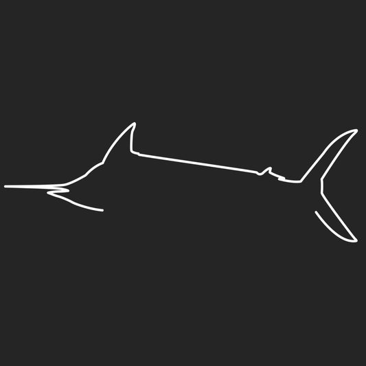 Marlin Crest Transfer Decal - Large