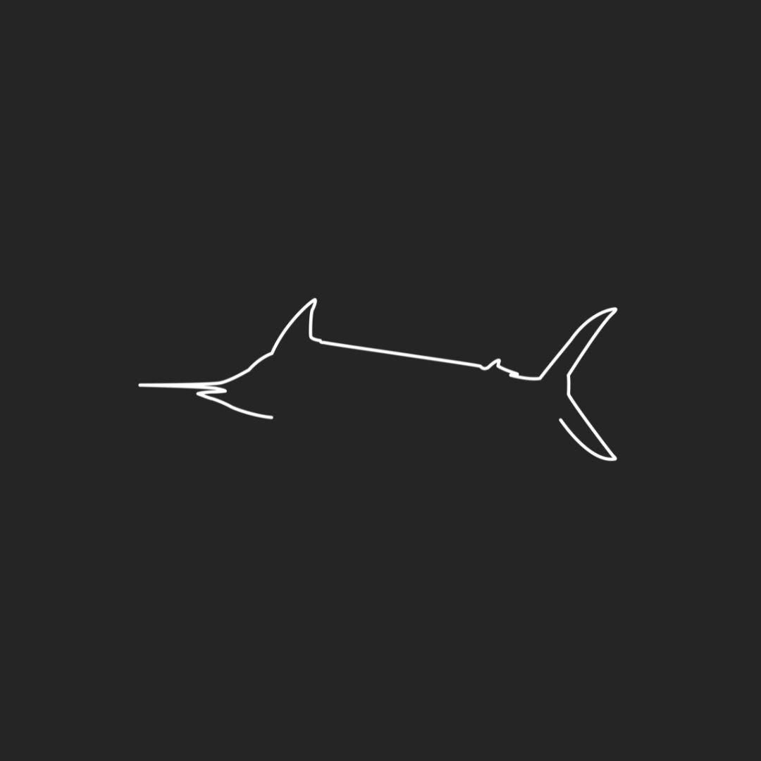 Marlin Crest Transfer Decal - Medium