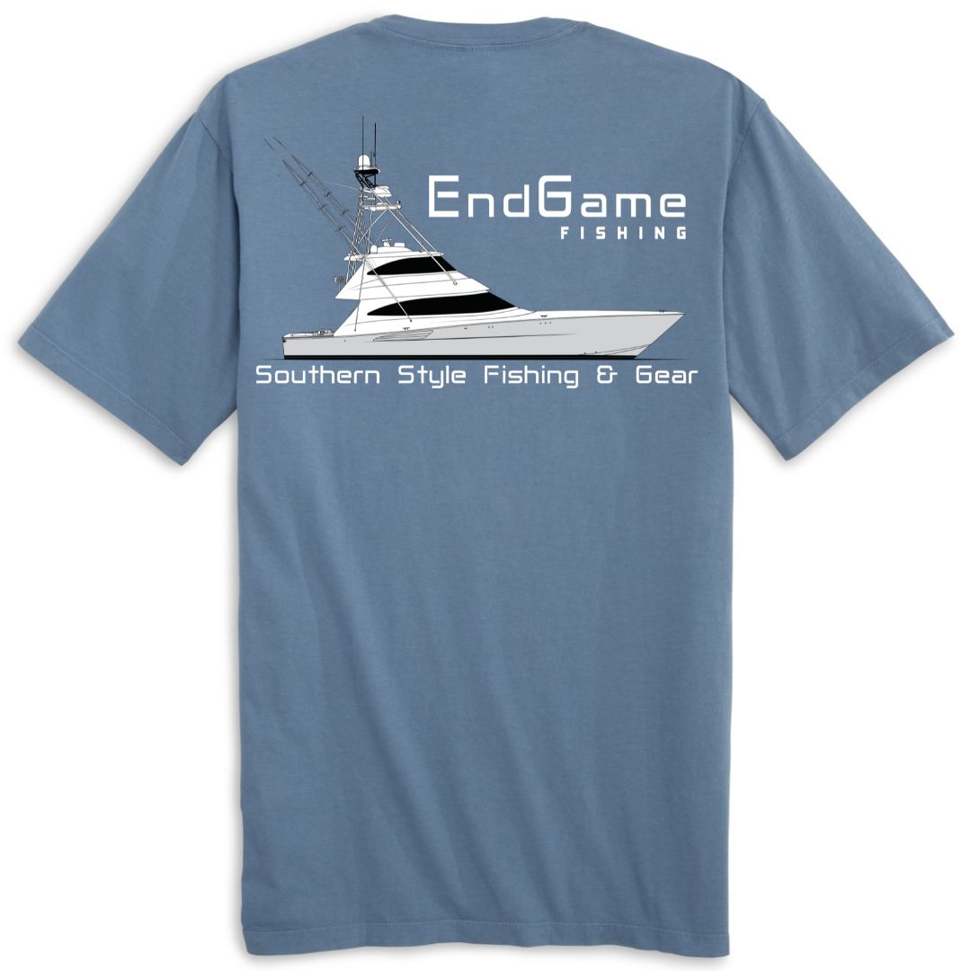 EndGame Fishing SportFish Pocket Tee - Slate Blue