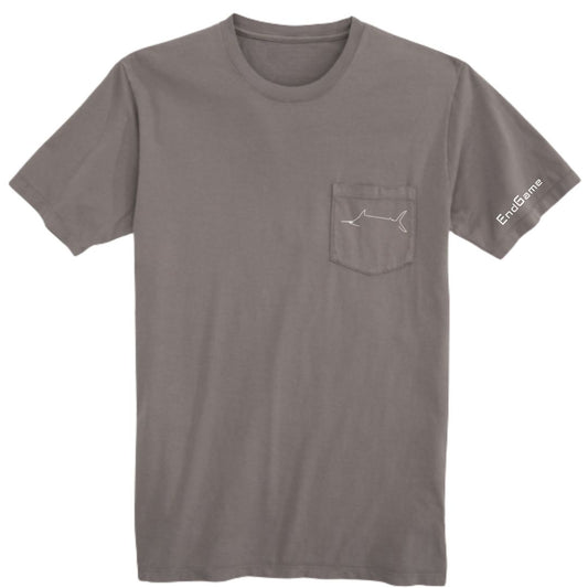 Marlin Crest Pocket Tee - Charcoal